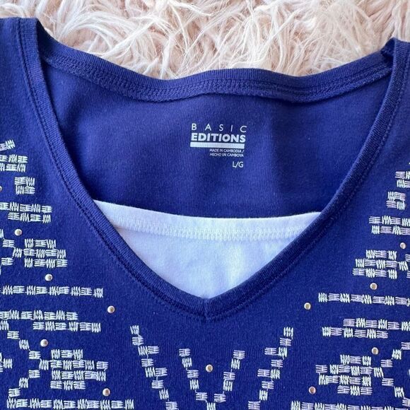 Women’s Large Blue T-shirt - Picture 2 of 6